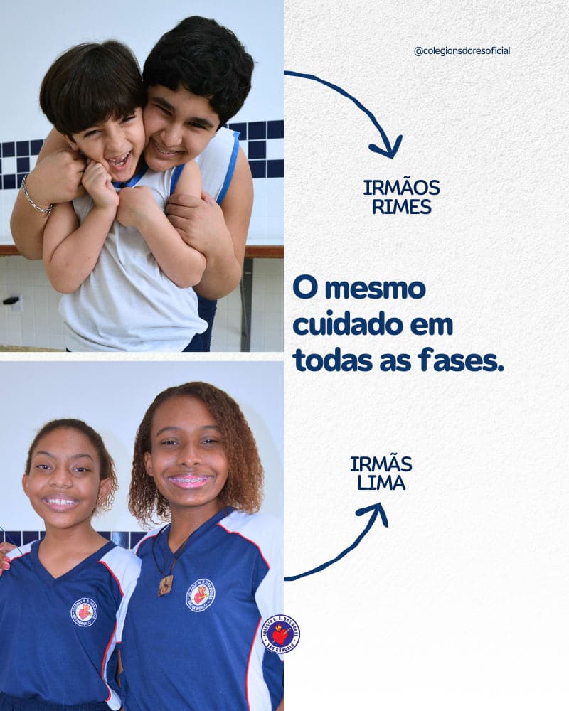 Irmãos estudando juntos no CNSD
