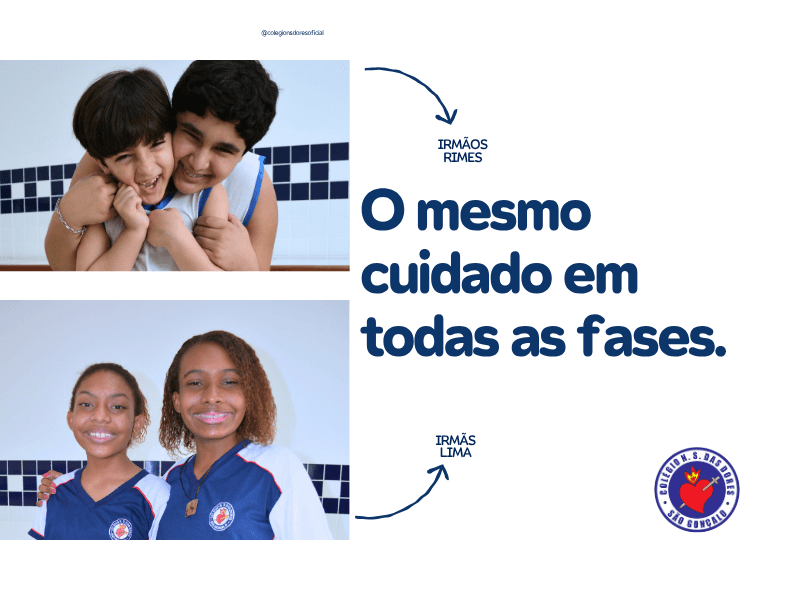 Irmãos estudando juntos no CNSD